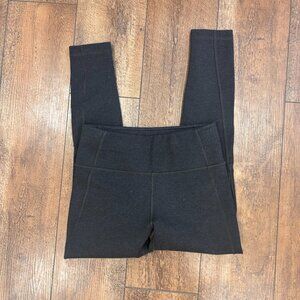 GAP Sculpt Ponte Leggings Womens XS Brown Side Zipper High Rise Stretch Pants